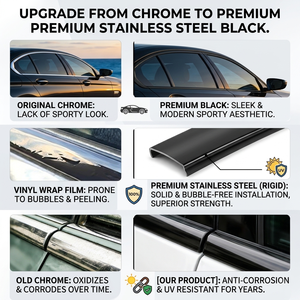 Accessori Auto Personalizzati Autera, Modanatura Decorativa Cromata Nera per Finestrini e Porte per Dodge <span class=keywords><strong>RAM</strong></span> 1500 RHO 2019-2026 - Product Image 2