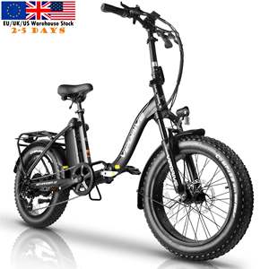 Stock en entrepôt aux États-Unis 48V 13AH 500W 20 pouces gros pneu pliant adultes vélo électrique multi-mode cyclomoteur pas cher ville pliable montagne - Product Image 1