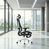 Salle de réunion de conférence en maille Ordinateur de travail de jeu Boss Chaise pivotante ergonomique de luxe pour bureau à domicile avec repose-pieds