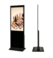 Écran d'affichage numérique sur pied pour intérieur, 55 pouces, écran promotionnel, système d'exploitation Android, CMS, écran LCD intelligent, moniteur, solutions publicitaires pour événements