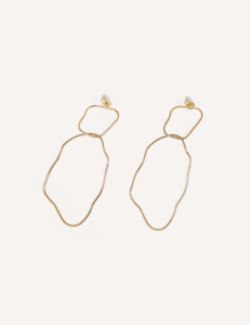 Orecchini eleganti in acciaio inossidabile color oro, leggeri e confortevoli, YXQ E165 - Product Image 2
