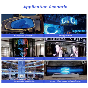 Escaparate <span class=keywords><strong>digital</strong></span> superfino para tienda de ropa, pantalla LED de doble cara transparente para colgar - Product Image 4