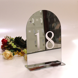 Elegantes tarjetas de menú de boda acrílicas con marco de rayas negras, Sección de recetas de bebidas ovaladas moradas y exhibición de fotos - Product Image 5