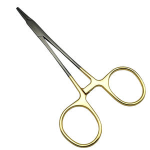 Porte-aiguille à manche doré, pince à suture chirurgicale, outil de chirurgie dentaire, orthodontique et esthétique, type incrusté, type standard - Product Image 4