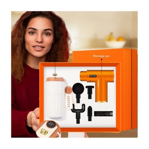 Pistola de masaje de 1800mAh + Taza de agua de acero inoxidable 316 2 piezas en <span class=keywords><strong>1</strong></span> Juego de regalo de soporte corporativo Negocios - Product Image 1