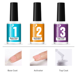 Misscheering Solution pour poudre de trempage pour nail art, Colle d'<span class=keywords><strong>infiltration</strong></span>, Base, Top Coat, Gels, Gel activateur pour <span class=keywords><strong>ongles</strong></span> - Product Image 2