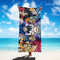 Usine Dragon éponge tissu carré serviette de plage coussin de plage à séchage rapide serviette de bain en gros nom personnalisé motif serviette de plage