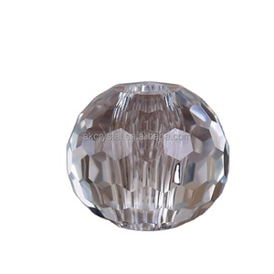 Accessoire d'éclairage en gros : <span class=keywords><strong>Boule</strong></span> de cristal transparente à facettes <span class=keywords><strong>avec</strong></span> trou, 50, 60, 70, 80 mm - Product Image 1