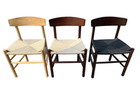 Chaises de salle à manger en bois massif au design moderne pour la maison et l'hôtel