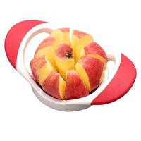 Hot Selling Red Premium Rvs Fruit Perensnijder Corer Cutter Met Plastic Handvat