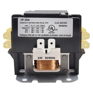 HVAC Contactor 40A 24V Replacement AC Contactor Compatible With Conditioner Relay Refrigeration Systems