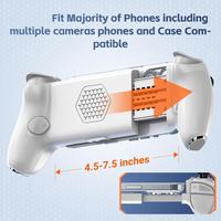 Controlador Móvil con Cable AB01 para Switch/iOS/Android/PC, Gamepad Inalámbrico con Joysticks y Gatillos con Efecto Hall, Ventilador de Refrigeración, Tecla Macro