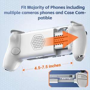 Controlador Móvil con Cable AB01 para Switch/iOS/Android/PC, Gamepad Inalámbrico con Joysticks y Gatillos con Efecto Hall, Ventilador de Refrigeración, Tecla Macro - Product Image 3