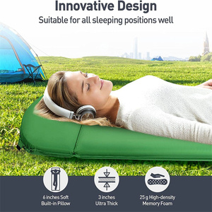 Ngoài trời không thấm nước tự bơm không khí giường Bộ nhớ bọt điền Pad mang gối cắm trại nệm - Product Image 6