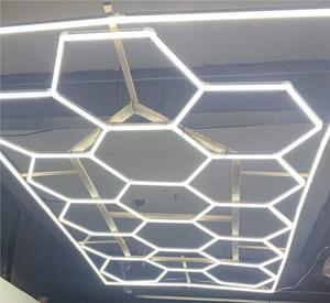 Hexagonal Led Light Lighting System Fábrica Venda Direta Lustre Luz De Teto Para Garagem Lâmpada De Parede - Product Image 4