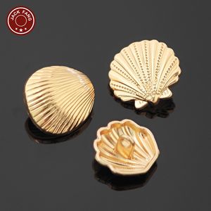 Botones Metálicos con Vástago, Botones Personalizados con Formas Irregulares, Logotipo Grabado, Botón de Aleación de Zinc para Accesorios de Ropa - Product Image 6