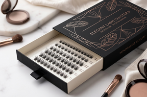 Self <b>Adhesive</b> Handmade Individual <b>Lashes</b> Natural Look Glue Free Reusable Fluffy Natural Soft False Eyelashes Wholesale - Product Image 2