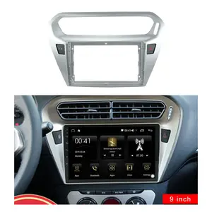 Dubbel Din Radio Speler Auto Dvd Frame 9 Inch Speler Auto Dvd Voor PEUGEOT301 Citron Elysee 2014-2018 Panel