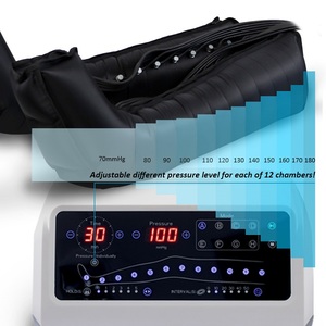 Venta caliente botas de compresión neumáticas secuenciales de 12 cámaras masajeador de piernas de compresión neumática linfática - Product Image 6