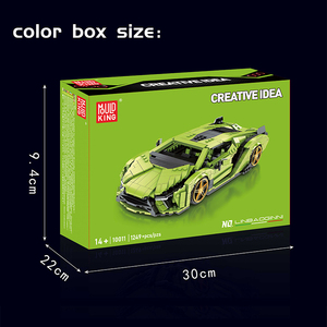Stampo re 10011S High-Tech modello di auto sportiva per Super Racing <span class=keywords><strong>Car</strong></span> MOC Kit per bambini regali di compleanno tecnologia auto blocchi di serraggio - Product Image 6