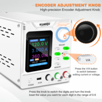 Alimentation à découpage de laboratoire KUAIQU SPPS-D1203S 24V 60V 120V pour réparation de téléphones, recharge de batteries, enseignement scolaire et test d'appareils LCD