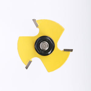 Fraise à rainurer à 3 dents avec queue de 8 mm pour le travail du bois et la finition des sols - Product Image 2