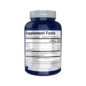 Huile MCT de haute qualité en gélules, adaptée au régime cétogène, favorise l'énergie et soutient la perte de poids. - Product Image 2