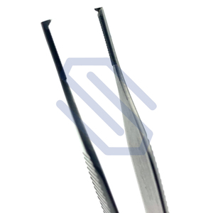 Pinzas de Disección Adson 1x2 Dientes Carburo de Tungsteno 12 cm Acero Inoxidable Clip Quirúrgico Fuente de Energía Manual Eléctrica - Product Image 2