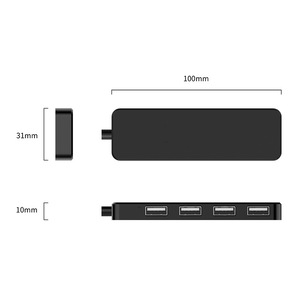 Hub USB de 4 puertos, expansión USB 2,0 para ordenador portátil, dispositivo periférico de escritorio - Product Image 3