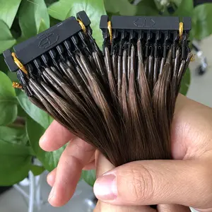 Factory Wholesale Double Drawn Russian 6D Invisible Hair Extensions Pre Bonded 100% Human Remy Hair Straight 100 Grams 1-2 Years