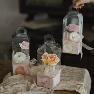Fête des Mères Luxe Mariage Unique Floral Plié Cadeau Rectangle PVC Fleur Boîte de Papier en Carton Pour la Saint-Valentin - Product Image 4