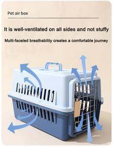 Cage de transport multifonctionnelle pour animaux de compagnie, approuvée par les compagnies aériennes, pour chiens et chats, transport en voiture, visites chez le vétérinaire, chenil portable - Product Image 6