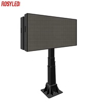 ROSYLED Nouvel écran LED d'affichage numérique pour poteau de rue extérieur imperméable, panneau d'affichage LED, bannière lumineuse pour poteau, affichage LED