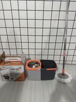 Serpillère de nettoyage mains libres avec seaux séparés, vente directe usine, serpillères pliables et détachables, ensemble serpillère et seau
