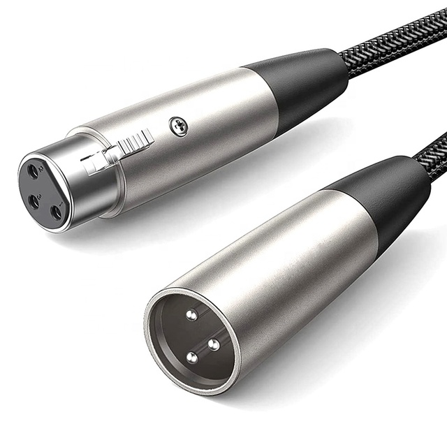 Xput 90 Degree Right Angle XLR Extension Cable 24K Gold Plated 3Pin XLR Wire Balanced Audio Cable for Professional Audio