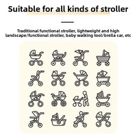 Offre Spéciale Portable Polyester Landau Landau Bébé Moustiquaire Blanc Pliable Bébé Net pour Poussette