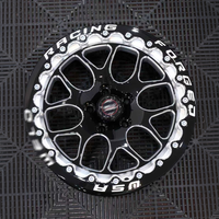Jantes forgées Drag Front Runner 17x5 18x5 5x115 5x120 Noir brillant à rayons fendus usinés pour Charger Camaro, jantes de course Weld Skinny