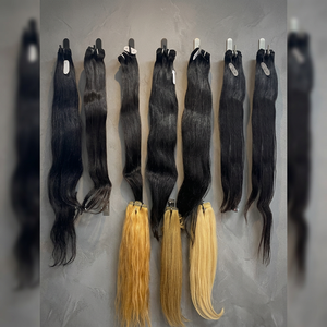 Extensiones de Cabello Humano Remy Virgen Indio Natural Liso Negro Estilo Super Double Drawn, 13x4 Full HD, con Cutícula Alineada y sin Pegamento - Product Image 4