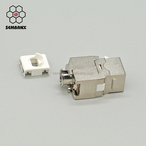 Toolless <span class=keywords><strong>Keystone</strong></span> <span class=keywords><strong>Jack</strong></span> <span class=keywords><strong>cat6A</strong></span> FTP bảo vệ RJ45 CAT6 CAT7 - Product Image 3