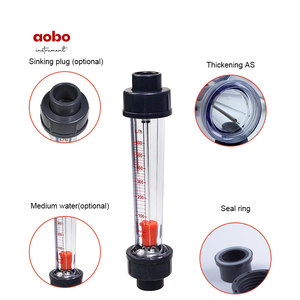 Đôi rotameter lưu lượng kế Vòng Loại với chỉ số địa phương 0-40 GPM 2L 2lpm Polypropylene PP cơ khí Thiết bị kiểm tra - Product Image 2