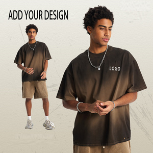 T-shirts pour hommes en coton 100% de haute qualité, t-shirts surdimensionnés, impression personnalisée de t-shirts - Product Image 1