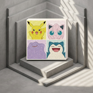 Kit de Peinture Diamant Pokémon F165 BS25-141 Happy Smile 25x25cm DIY 5D Point de Croix Complet Artisanat en Plastique pour Enfants Vente en Gros - Product Image 2