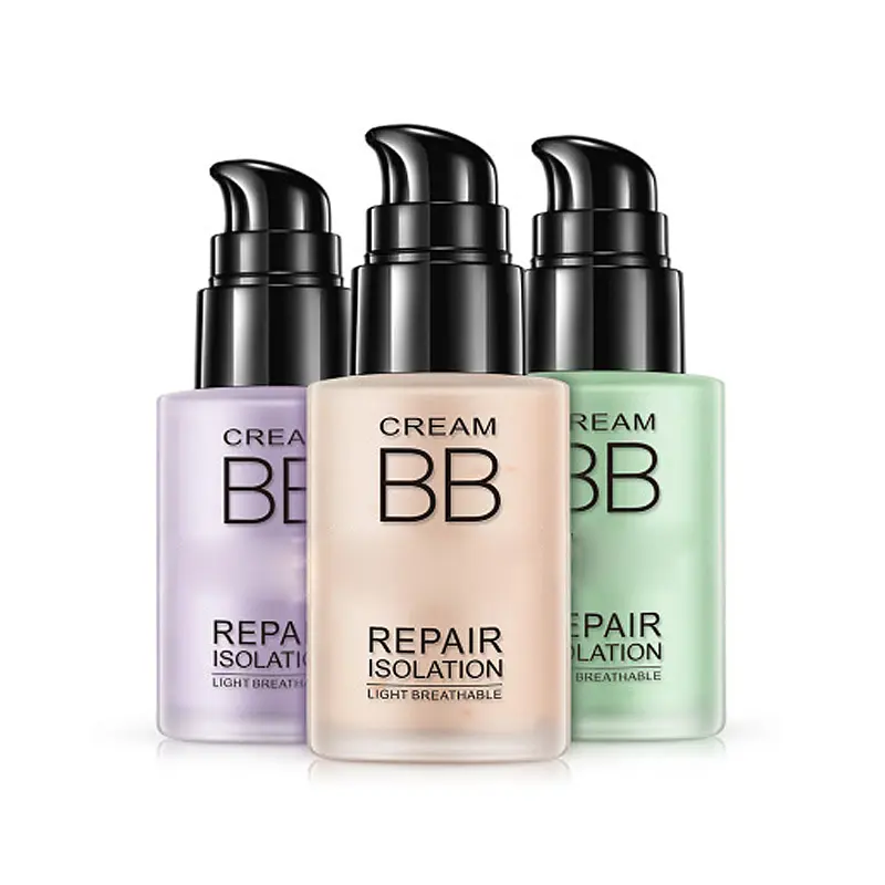 private label Natural waterproof bb cream whitening makeup liquid foundation with SPF15