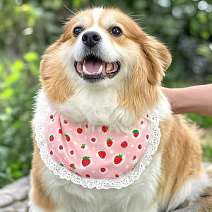 Écharpe triangulaire personnalisée en gros pour chiens, motif canard, pour petits, moyens et grands chiens, bandana mignon, 200 MOQ - Product Image 4