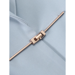 Women's Blazer Long Sleeve Light Blue Anti-Wrinkle Commute Wear - Product Image 2