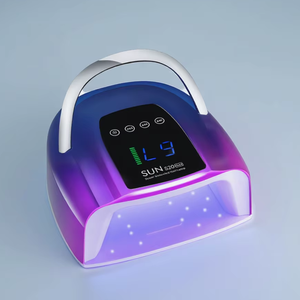 Lámpara Secadora de Uñas UV LED Profesional Recargable de 200W con 48 Perlas de Secado Rápido y Almacenamiento para Gel UV - Product Image 1