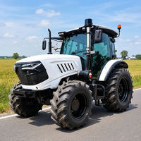 Tracteur agricole Ruijie 50HP 70HP 4x4 prêt à être expédié avec transmission par engrenages, garantie 1 an, livraison rapide et service après-vente