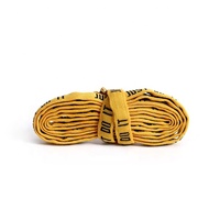 Vente en gros de lacets plats en polyester imprimés avec logo personnalisé lacets colorés et bon marché