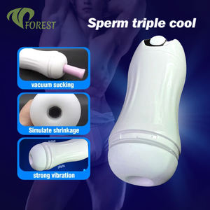 TT Forest USB Oplaadbare Elektrische Zuigende Vibrerende Penis Simulatie Vagina Gevoel Genot Vibrerende Seks Toy voor Mannen Masturbatie Cup - Product Image 3
