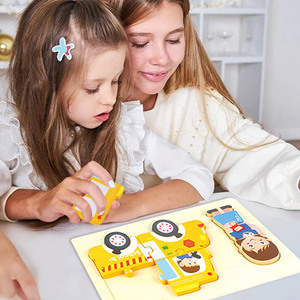 Unisex Montessori in legno Puzzle di carriera 3D cartoni animati DIY Puzzle giocattolo per bambini dai 5 ai <span class=keywords><strong>7</strong></span> <span class=keywords><strong>anni</strong></span> gioco educativo - Product Image 3
